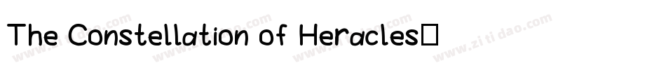 The Constellation of Heracles手机版字体转换